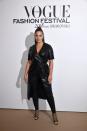 <p>Attending Vogue's 2018 Fashion Festival: Going quite literally, hell for leather. Ashley arrived at Vogue's Fashion Festival in a black leather wrap dress, with matching black leather trousers. Teaming her look with a snatched high pony and cage heels, we have never wanted to be someone so bad.</p>