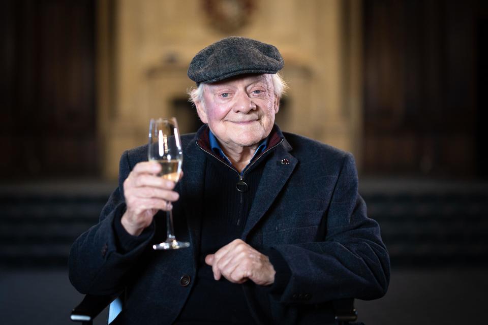 David Jason Photographed at Pinewood Studios in England on 7th November, 2022. The actor was being celebrated with a road named in his honour.