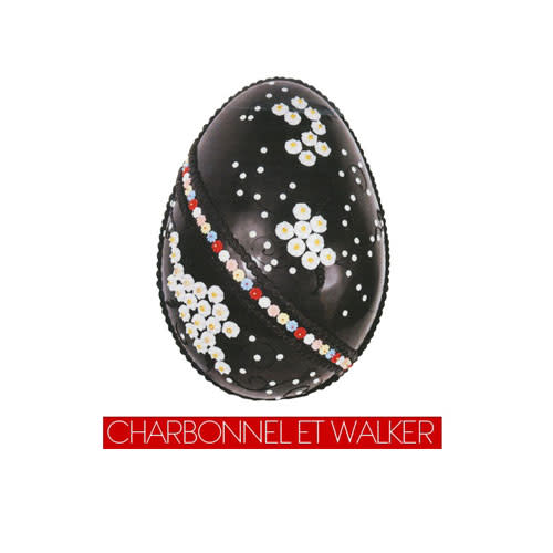 Charbonnel et Walker Big Bertha 30-inch chocolate egg, $1,095; Bergdorf Goodman, NYC, 212.753.7300