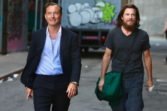 <p>Steve Sands/NewYorkNewswire/Bauer-Griffin/Shutterstock</p> Jude Law and Jason Bateman