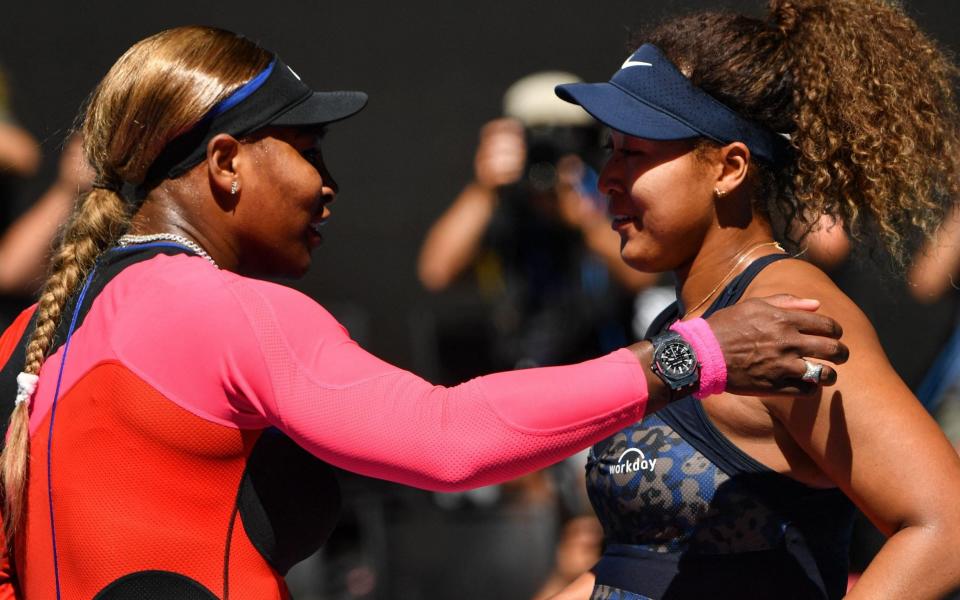 Serena Williams (left) and Naomi Osaka - Ash Barty, Serena Williams now Naomi Osaka – why women’s tennis is facing an existential crisis - Paul Crock/Getty Images