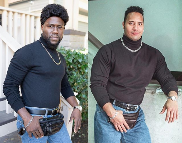 Kevin Hart rips The Rock over his classic bumbag picture with inspired  Halloween costume