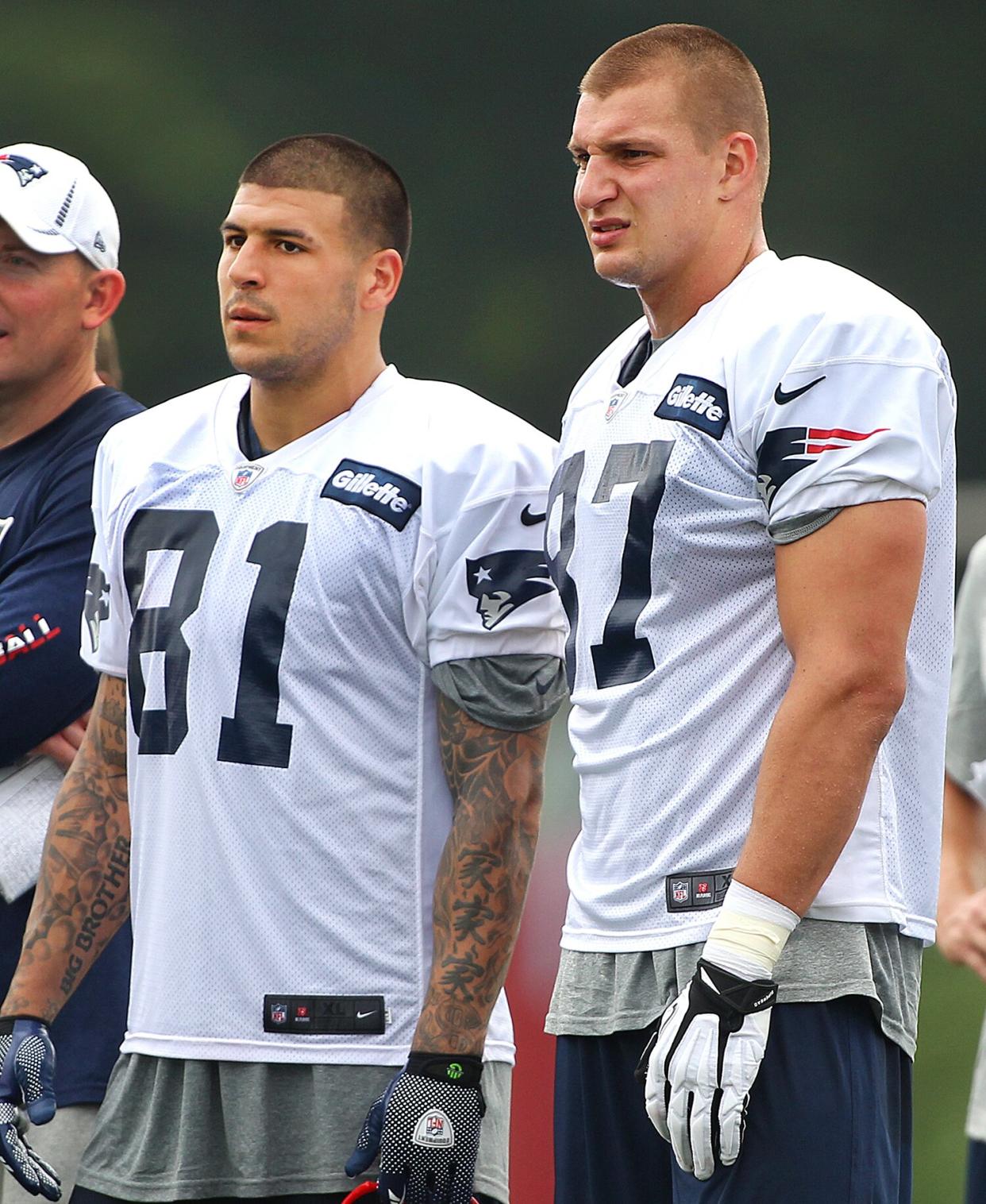 Aaron Hernandez, Rob Gronkowski