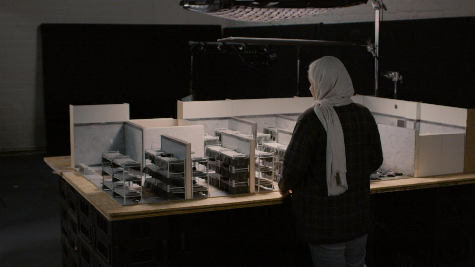 A miniaturized model of the prison where Reyhaneh Jabbari was held.