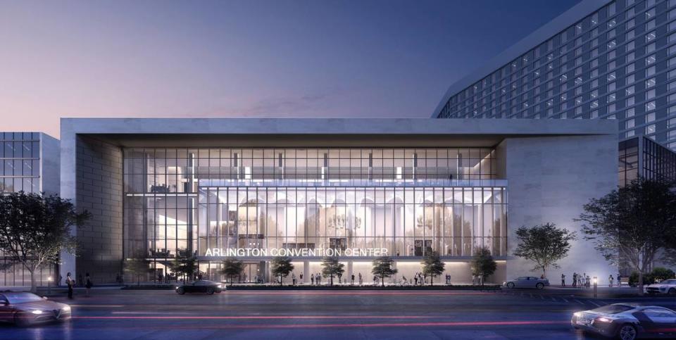 Loews Arlington Hotel and Arlington Convention Center rendering