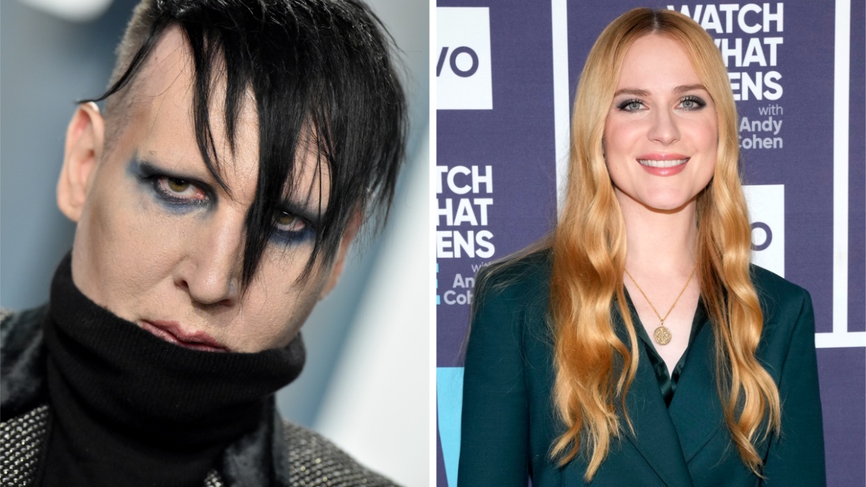  Photos of Marilyn Manson and Evan Rachel Wood. 