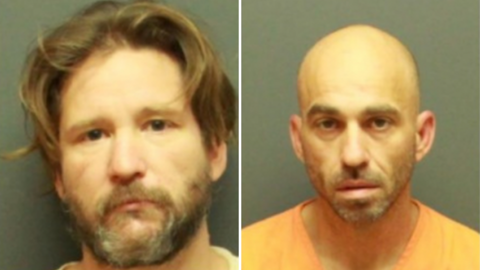 John M. Garza (left), 37, and Arley V. Nemo (right), 43, were recaptured after they allegedly escaped a Newport News, Virginia jail on Monday.  / Credit: Newport News Sheriff's Office