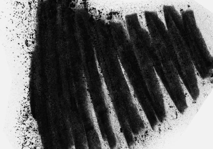 A screenshot of one of the charcoal brushes in the Illustration brush set