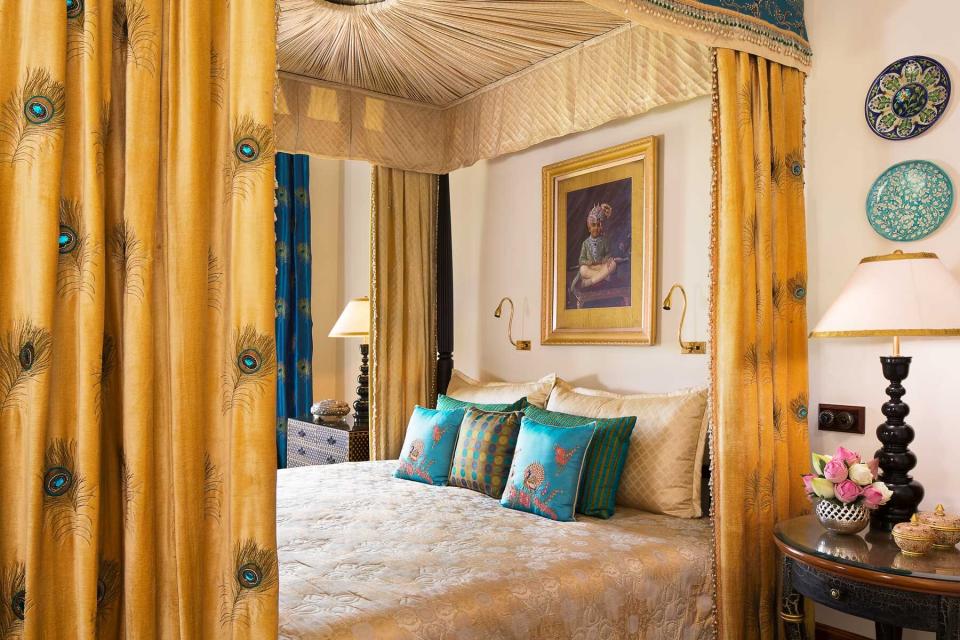 A suite at the Taj Rambagh Palace. Taj was voted one of the best hotel brands in the world