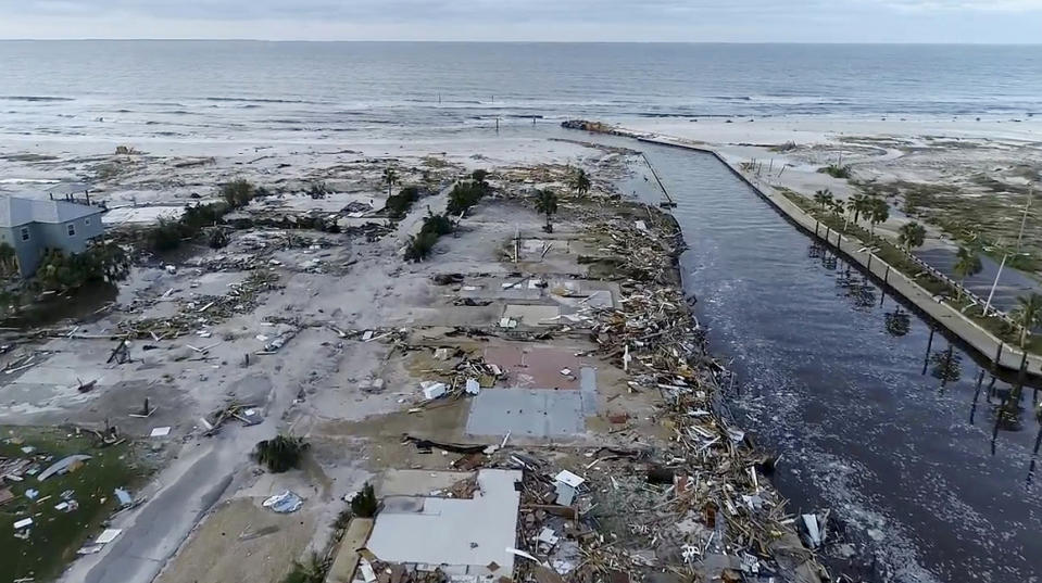 Aerial photos show the devastation left in the path of Hurricane Michael