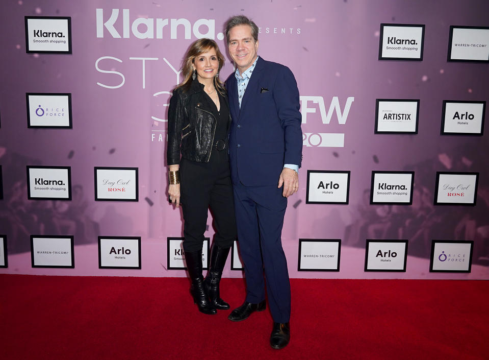 NEW YORK, NEW YORK - FEBRUARY 12: Andy Hilfiger and Kim Hilfiger attend Klarna STYLE360 Hosts Andy Hilfiger Presents Artistix By Greg Polisseni Presentation/See & Shop on February 12, 2020 in New York City. (Photo by Thomas Concordia/Getty Images for Style360)