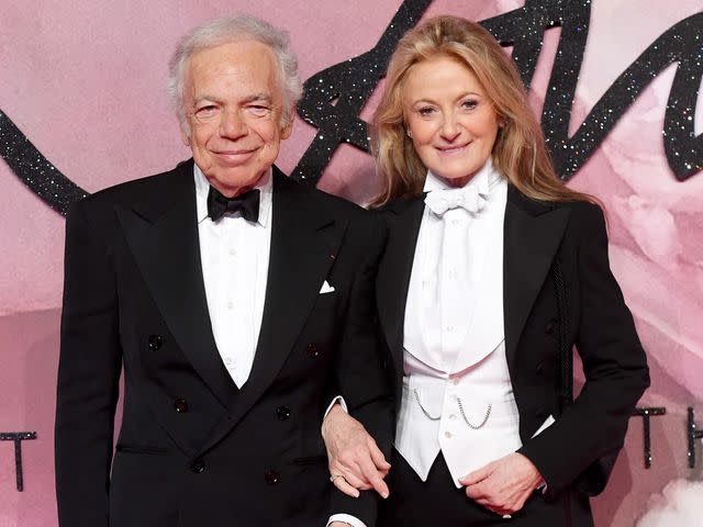 <p>Stuart C. Wilson/Getty </p> Ralph Lauren and his wife Ricky Ann Loew-Beer attend The Fashion Awards in 2016