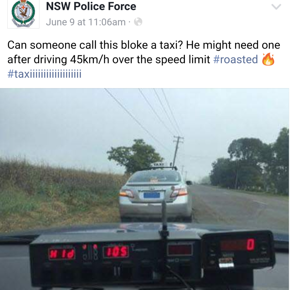 NSW Police funniest Facebook posts