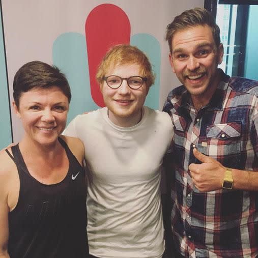 Last month, Em secured the much-coveted breakfast radio position with partner Harley Breen, interviewing celebs such as Ed Sheeran. Photo: Instagram/emharleyshow