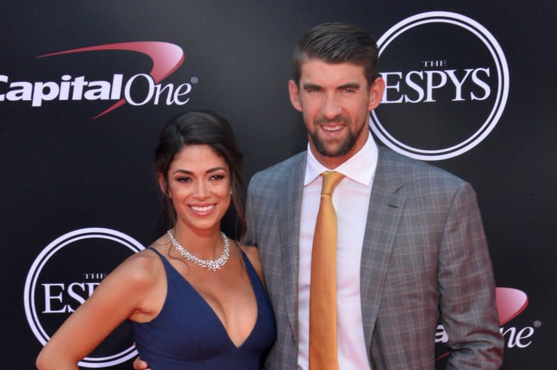 Michael and Nicole Phelps attend the ESPY Awards in 2017. File Photo by Jim Ruymen/UPI