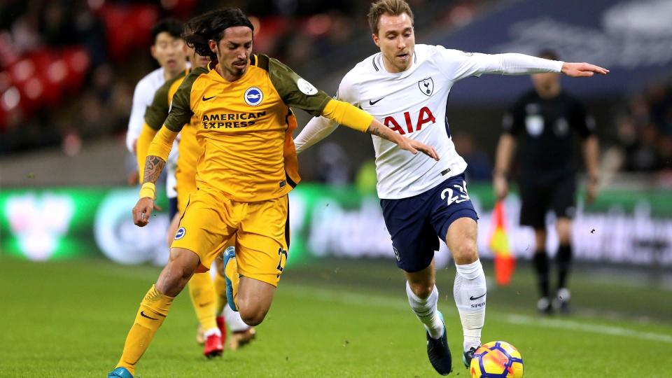 Next up: Tottenham, who scored a goal in each half as they beat Brighton 2-0 last night, face a trip to City this weekend