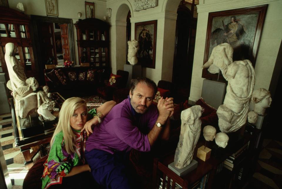 Gianni and Donatella Versace