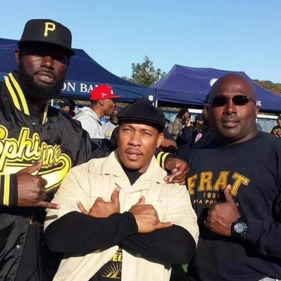 James Eatman with fellow members of Alpha Phi Alpha Fraternity Inc.