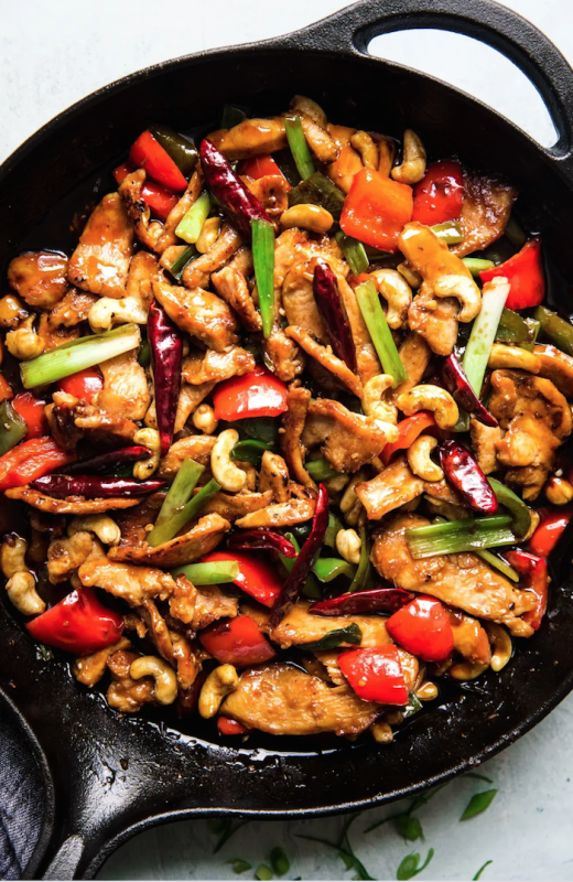 <p>The Modern Proper</p><p>This Kung Pao chicken recipe swaps in cashews for the traditional peanuts and gets extra balance from some added veggies.</p><p><strong>Get the recipe: <a href="https://themodernproper.com/kung-pao-chicken" rel="nofollow noopener" target="_blank" data-ylk="slk:Kung Pao Chicken;elm:context_link;itc:0;sec:content-canvas" class="link ">Kung Pao Chicken</a></strong></p>