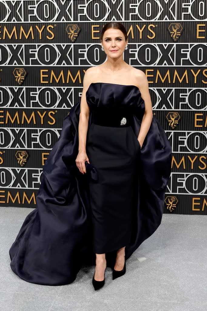Keri Russell attends the 75th Primetime Emmy Awards at Peacock Theater on January 15, 2024 in Los Angeles, California.