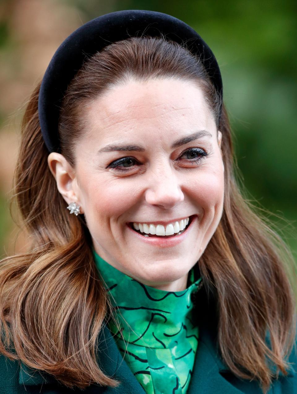 DUBLIN, IRELAND - MARCH 03: (EMBARGOED FOR PUBLICATION IN UK NEWSPAPERS UNTIL 24 HOURS AFTER CREATE DATE AND TIME) Catherine, Duchess of Cambridge visits The President of Ireland, Michael D. Higgins at Ãras an UachtarÃ¡in on March 3, 2020 in Dublin, Ireland. The Duke and Duchess of Cambridge are undertaking an official visit to Ireland at the request of the Foreign and Commonwealth Office. (Photo by Max Mumby/Indigo/Getty Images)