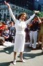 <p>1983 – VANESSA WILLIAMS – BEAUTY – First African-American Miss America. — Vanessa Williams poses for photographers September 19, 1983 after being crowned Miss America. (Yvonne Hemsey/Getty Images) </p>