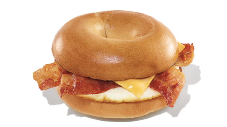 Bacon egg and cheese bagel