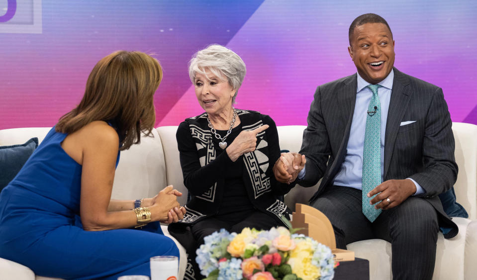 Craig Melvin, Rita Moreno (Nathan Congleton / TODAY)