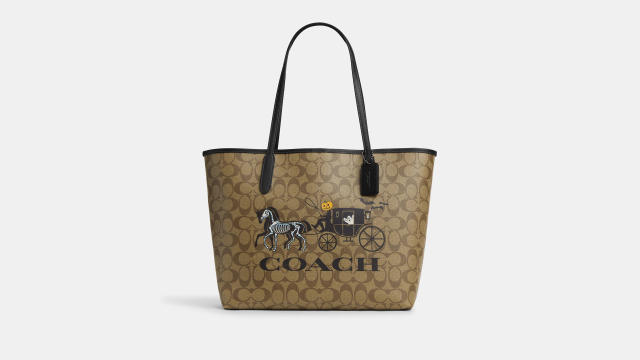 Coach Coated Canvas and Leather Horse and Carriage Bag Charm