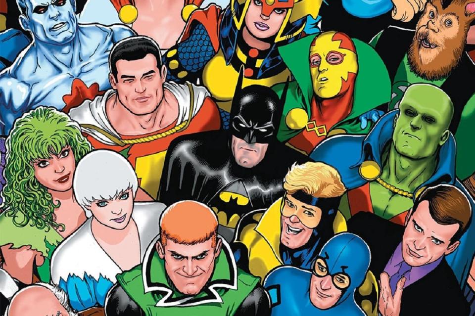 Justice League International, as drawn by Kevin Maguire.