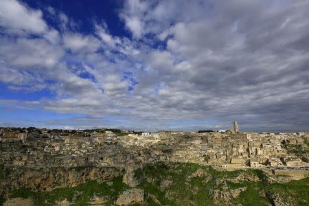 A general view of Matera's Sassi limestone cave dwellings in southern Italy April 30, 2015. REUTERS/Tony Gentile