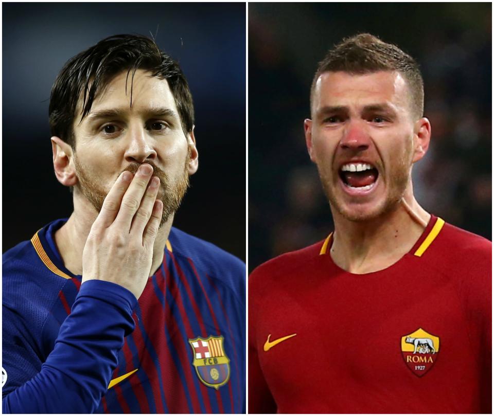 <p>Barcelona y Roma protagonizan otro de los duelos de los duelos de cuartos de final. Hasta ahora, se han enfrentado cuatro veces en la Champions League: dos en la segunda fase de grupos de la 2001-02 y otras dos en la primera fase de la 2015-16. (Foto: Manu Fernandez / AP / Max Rossi / Reuters). </p>