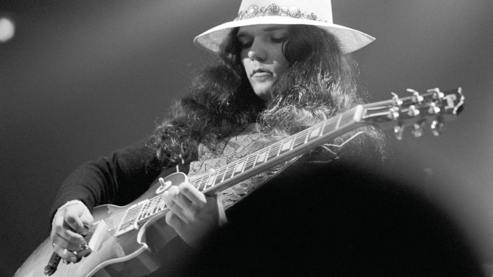 Lynyrd Skynyrd performs at the Omni Coliseum, Atlanta, July 5, 1975.