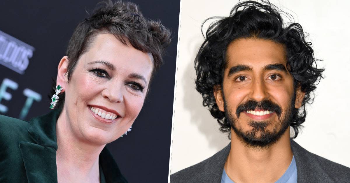  Olivia Colman and Dev Patel. 