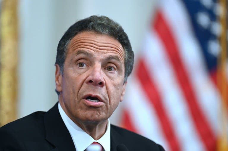 Le gouverneur de New York, Andrew Cuomo, lors d'une conférence de presse à New York, le 28 février 2020. (Photo d'illustration) - Johannes EISELE © 2019 AFP