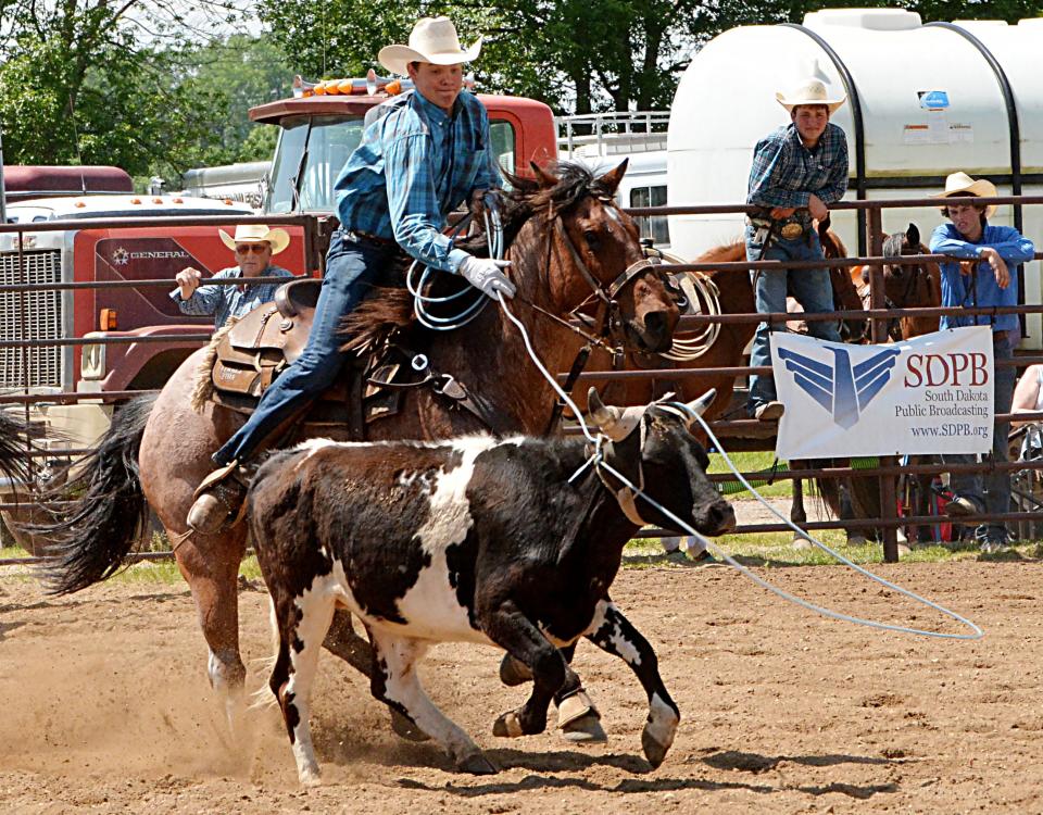 Tate Johnson of Sisseton has qualified to compete in the National High School Rodeo Finals July 17-23 at Gillette, Wyo. Tate and his brother Tyan qualified at the South Dakota State High School Rodeo Finals last week in Fort Pierre, finishing as the top team in season points for team roping.