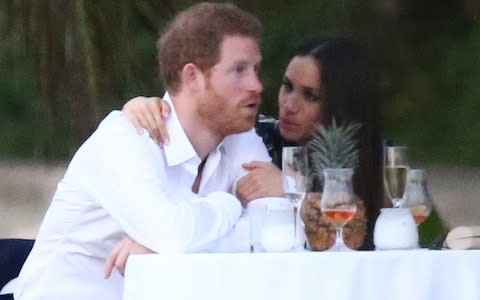 Prince Harry and Meghan attend a friend's wedding near Miami, Florida - Credit: FameFlynet.uk.com 