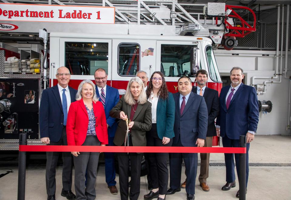 NNSA administrator Jill Hruby joined NPO and CNS leadership for a ribbon-cutting ceremony at the new Y-12 Fire Station in January 2023.