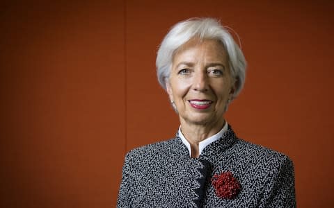 Christine Lagarde, the 'rock star' head of the IMF - Credit: Bloomberg/Jacobia Dahm