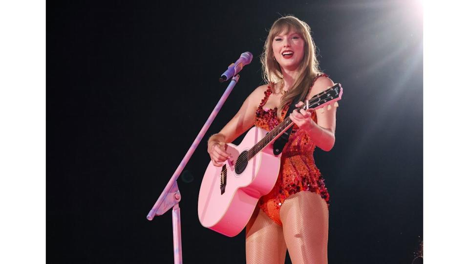 Taylor Swift's red bodysuit for "Lover"