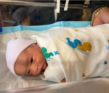 Andrew Caballeiro, a one week old male, is thought to have been taken by his father, Ernesto, in Miami on Tuesday: @MiamiDadePD