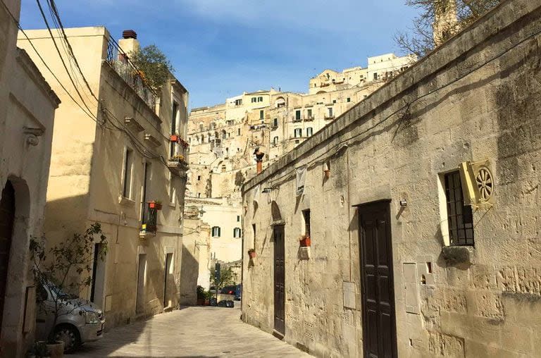 Las callecitas de Matera, en Italia.