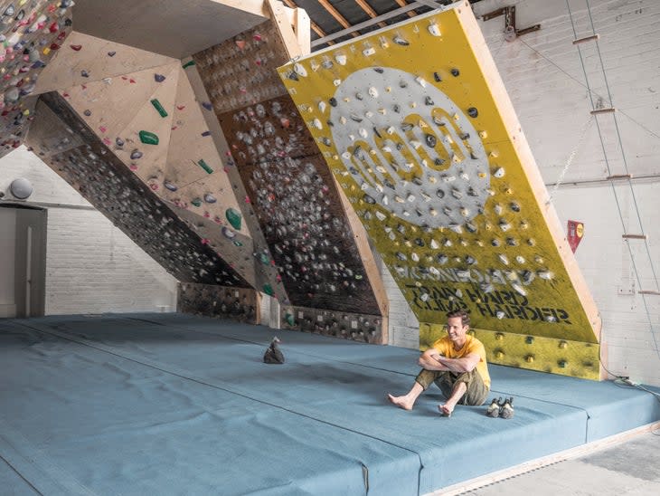 Ben Moon School Room Sheffield England Rock Climbing Training