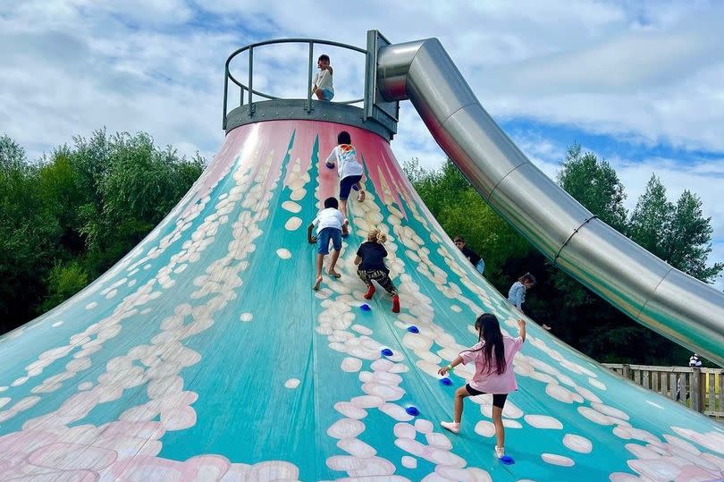 There's lots more at the attraction, including a Volcorno for kids to climb up and slide down