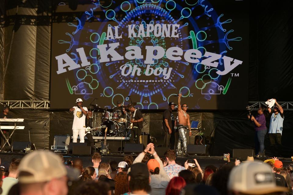 Al Kapone performs on the Bud Light Stage during the 2022 Beale Street Music Festival at the Fairgrounds at Liberty Park.