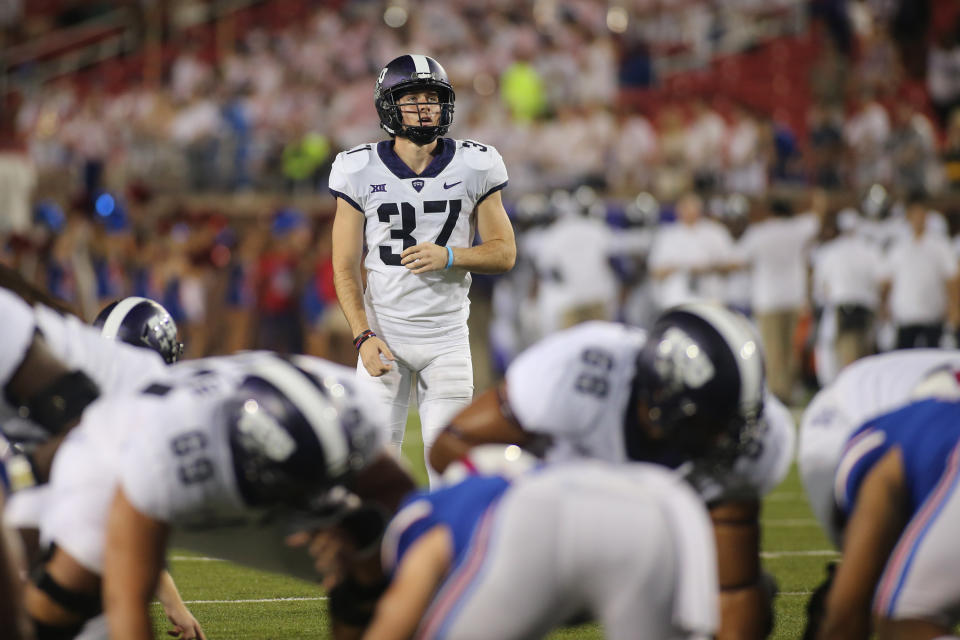 TCU kicker Cole Bunce was hit by a car while riding his scooter this week, and underwent emergency surgery. 