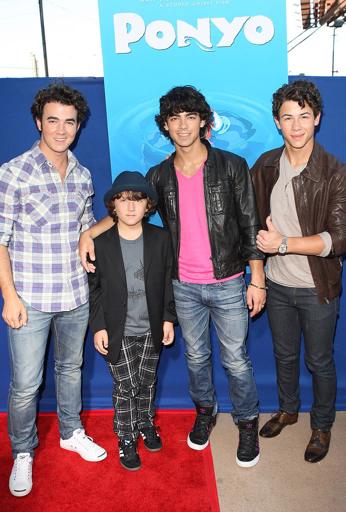 Ponyo LA Premiere 2009 Kevin Jonas Nick Jonas Joe Jonas Frankie Jonas