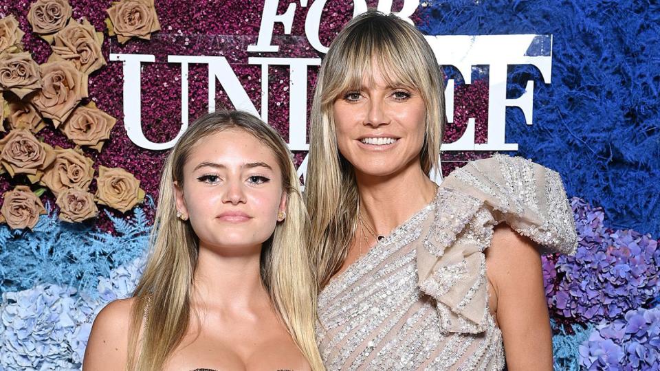 Leni Klum and Heidi Klum attend the LuisaViaRoma for Unicef event