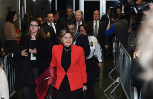 Women's rights attorney Gloria Allred leaves the Manhattan Criminal Court on February 24, 2020 in New York City after Harvey Weinstein was convicted of sexual assault and rape