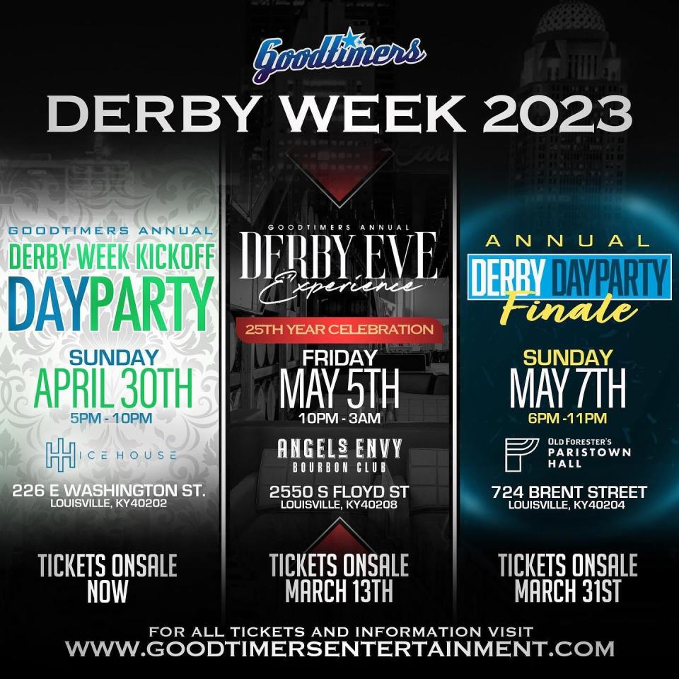 Goodtimers Derby Week Parties